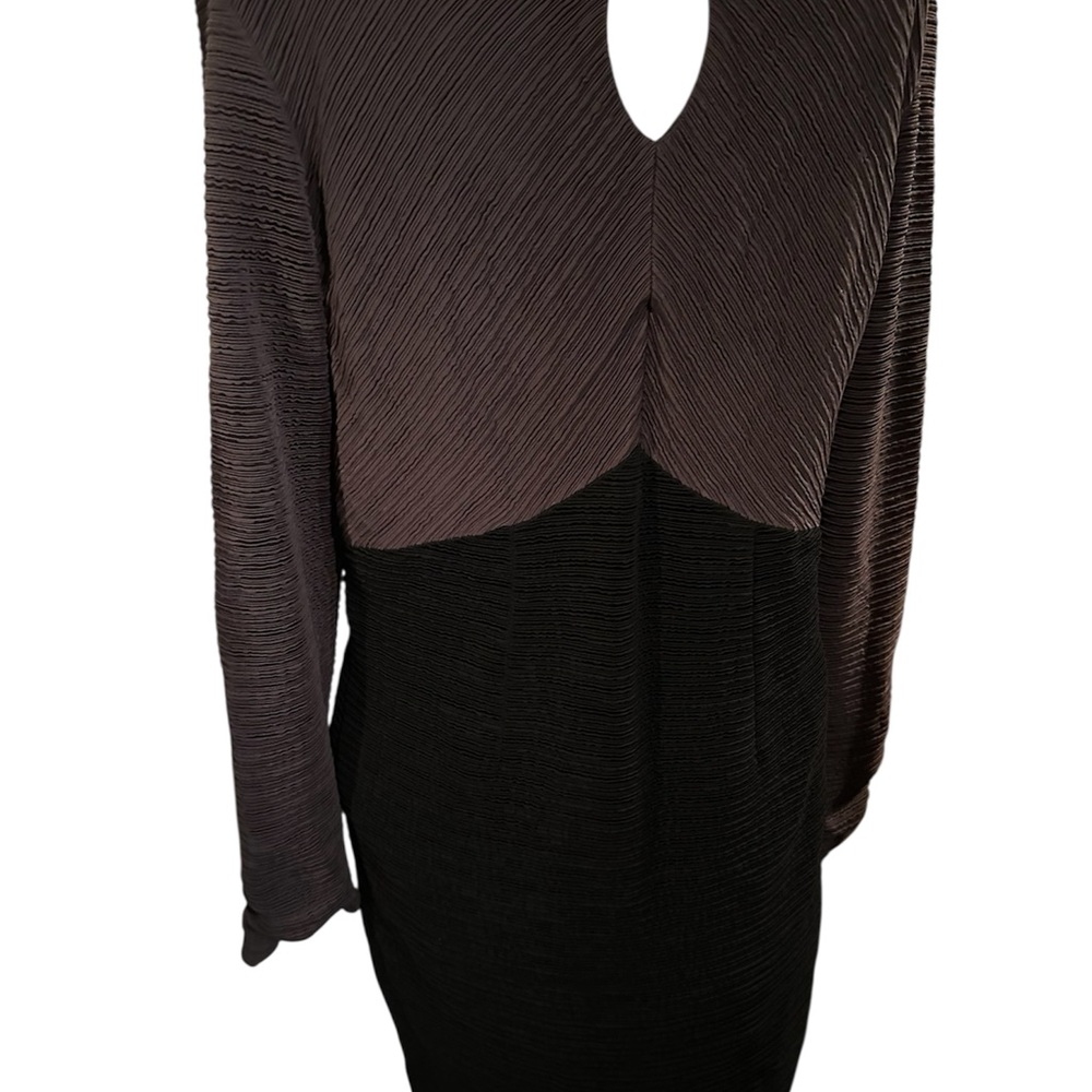 C’est Duo Black Label VINTAGE Elegant Black and Gray Women's Dress